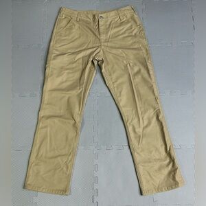 Carhartt Original Fit Women’s Work Pants Size 14 Tan Canvas Utility Carpenter
